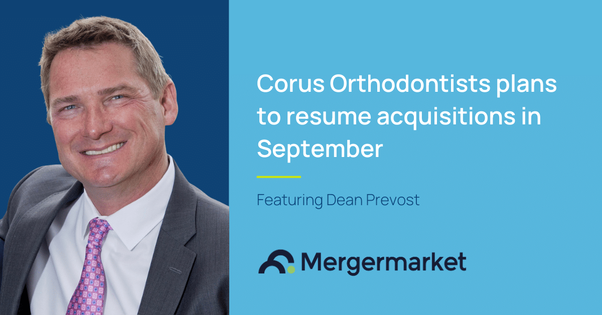 Mergermarket interview with Dean Prevost